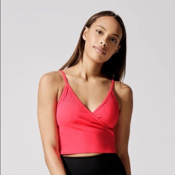 Vertical Ribbed Wrap Front Tank by Carbon38 - Picture 4 of 4